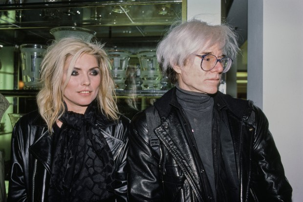 Debbie Harry and Andy Warhol in New York in 1986.